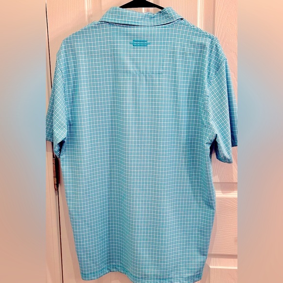 Men’s Golf Polo Carnoustie Performance Size M Teal - Picture 2 of 4